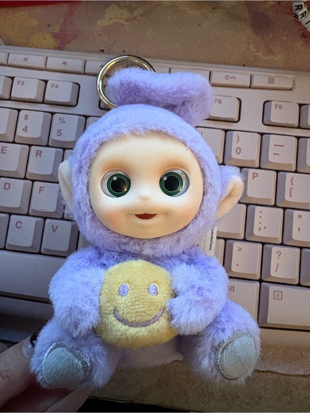 Teletybbies Plush Purple popmart Keychain